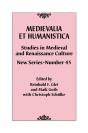 Medievalia Et Humanistica, No. 45 - Preview