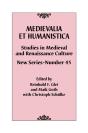Medievalia Et Humanistica, No. 45 - Preview