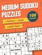 Medium Sudoku Puzzles Large Print 1 Puzzle - 1 Page - Preview