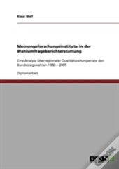 Meinungsforschungsinstitute In Der Wahlumfrageberichterstattung