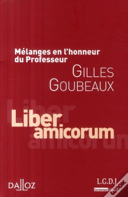 Capa do artigo Mélanges En L'Honneur Du Professeur Gilles Goubeaux ; Liber Amicorum