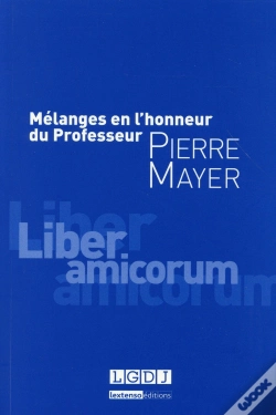 Capa do artigo Melanges En L'Honneur Du Professeur Pierre Mayer