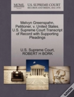 Capa do artigo Melvyn Greenspahn, Petitioner, V. United States. U.S. Supreme Court Transcript Of Record With Supporting Pleadings