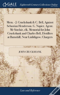 Capa do artigo Mem. - J. Cruckshank & C. Bell, Against