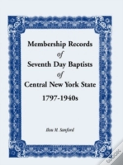 Capa do artigo Membership Records Of Seventh Baptists O