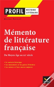 Capa do artigo Mémento Littérature Francaise ; Du Moyen Age Au Xx Siècle