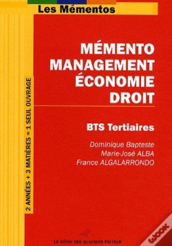 Capa do artigo Mémento Management-Économie-Droit ; Bts Tertiaires