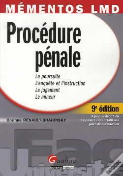 Capa do artigo Memento Procedure Penale  9eme Edition-L