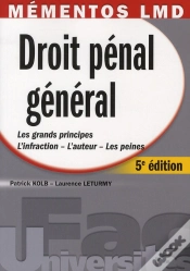 Capa do artigo Mementos Lmd. Droit Penal General. 5e Edition
