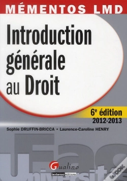 Capa do artigo Mementos Lmd - Introduction Au Droit, 6eme Editon