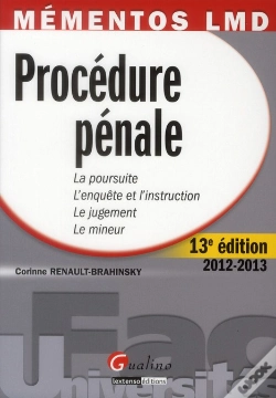 Capa do artigo Mementos Lmd-Procedure Penale,13eme Edition 2012-2013