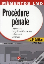 Capa do artigo Mementos Lmd-Procedure Penale,13eme Edition 2012-2013