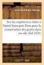 Memoire Sur Les Experiences Faites A Saint-Ouen Pres Paris Pour La Conservation Des Grains - Dans Un - Preview