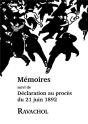 Memoires De Ravachol - Suivi De Sa Declaration Au Proces De Juin 1892 - Preview