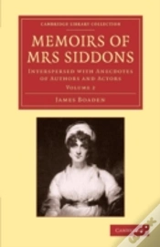 Capa do artigo Memoirs Of Mrs Siddons