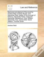 Memorial And Abstract Of The Proof For A