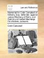 Memorial For Colin Campbell Of Kilberry, - Preview