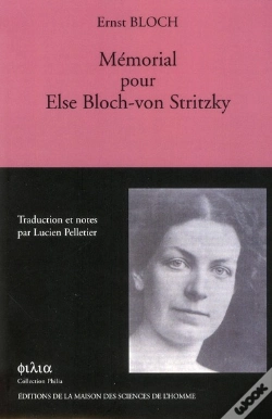 Capa do artigo Memorial Pour Else Bloch Von Stritzky