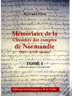 Capa do artigo Mémoriaux De La Chambre Des Comptes De Normandie (Xive-Xviie Siècles) T.1