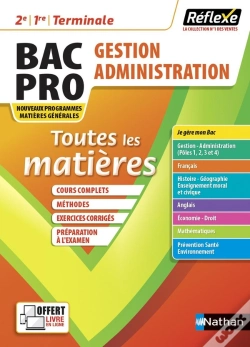 Capa do artigo Mémos Réflexes T.12 ; Toutes Les Matières : Bac Pro Gestion Administration (Édition 2021)