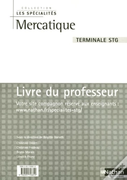 Capa do artigo Mercatique ; Terminale Stg ; Livre Du Professeur