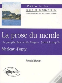 Capa do artigo Merleau-Ponty, La Prose Du Monde 'La Perception D'Autrui Et Le Dialogue' (Extrait Du Chapitre V)