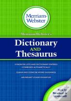 Merriamwebsterâ€™S Dictionary And Thesaurus