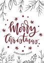 Merry Christmas Dotted Bullet Journal - Preview