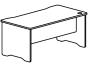 Mesa de escritorio rocada serie work 2000 x 840 mm acabamento faia - Preview