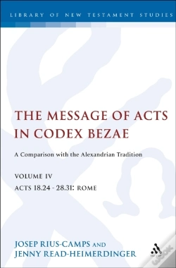 Capa do artigo Message Of Acts In Codex Bezae, Volume Iv