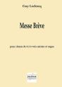 Messe Breve Pour Choeur 4 A 6 Voix Mixtes Et Orgue - Preview