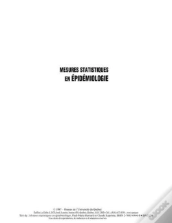 Capa do artigo Mesures Stat En Epidemiologie