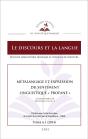 Metalangage Et Expression Du Sentiment ; Linguistique Profane - Preview
