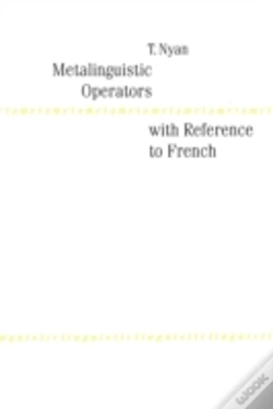 Capa do artigo Metalinguistic Operators With Reference To French