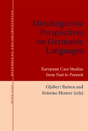 Metalinguistic Perspectives On Germanic Languages - Preview