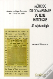 Capa do artigo Méthode De Commentaire De Texte Historique ; 51 Sujets Rédigés