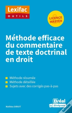 Capa do artigo Méthode Efficace Du Commentaire De Texte Doctrinal En Droit