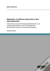 Methoden Im Offenen Unterricht In Den Sekundarstufen