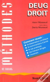 Capa do artigo Methodes De Travail Deug Droit