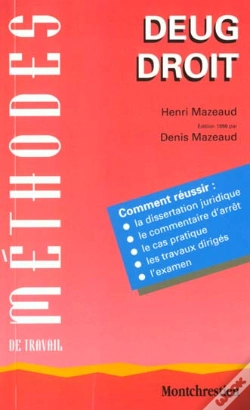 Capa do artigo Methodes De Travail Deug Droit