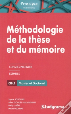 Capa do artigo Méthodologie De La Thèse Et Du Mémoire