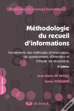 Capa do artigo Méthodologie Du Recueil D'Informations Fondements Des Méthodes D'Observation, De Questionnaire, D'Interview Et D'Études De Documents (4e Édition)