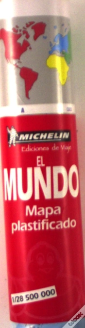 Capa do artigo Michelin Mapas Canudo Plastificados: El Mundo