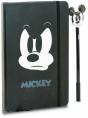 Mickey Mouse Angry Caixa de Presente com Diário e Caneta Fashion, Preta - Preview