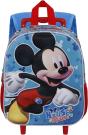 Mickey Mouse House Mochila 3D com Rodas Pequena, Azul - Preview