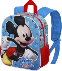 Capa do artigo Mickey Mouse House Mochila 3D Pequena, Azul