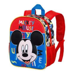 Capa do artigo Mickey Mouse Joyful Mochila 3D Pequena, Azul