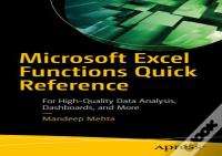 Microsoft Excel Functions Quick Reference