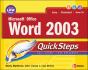 Microsoft Office Word 2003 Quicksteps - Preview