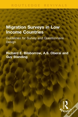 Capa do artigo Migration Surveys In Low Income Countries